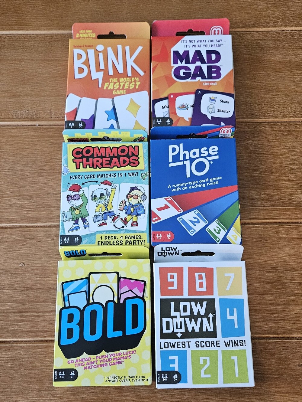 Lot of Variety of Family Card Games Mad Gab Blink and More